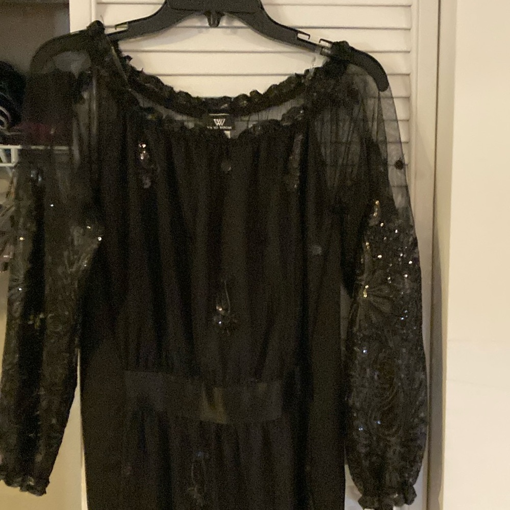 Black long formal dress size small